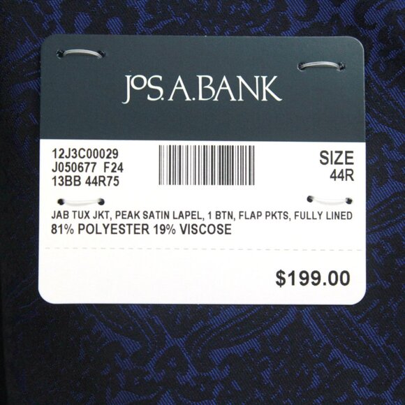 Jos‎ A Bank Sportcoat 44R Blazer Jacket Tailored Medallion Dinner Jacket E04560 - Picture 6 of 8
